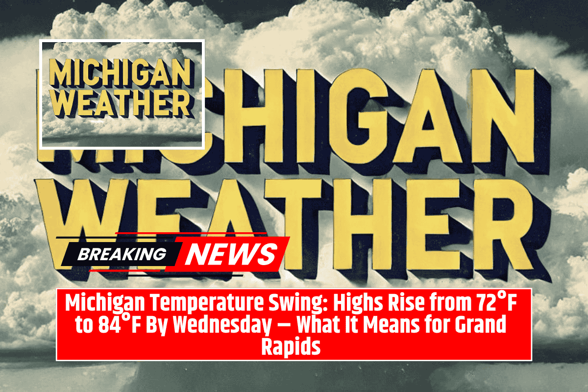 Michigan Temperature Swing: Highs Rise from 72°F to 84°F By Wednesday – What It Means for Grand Rapids