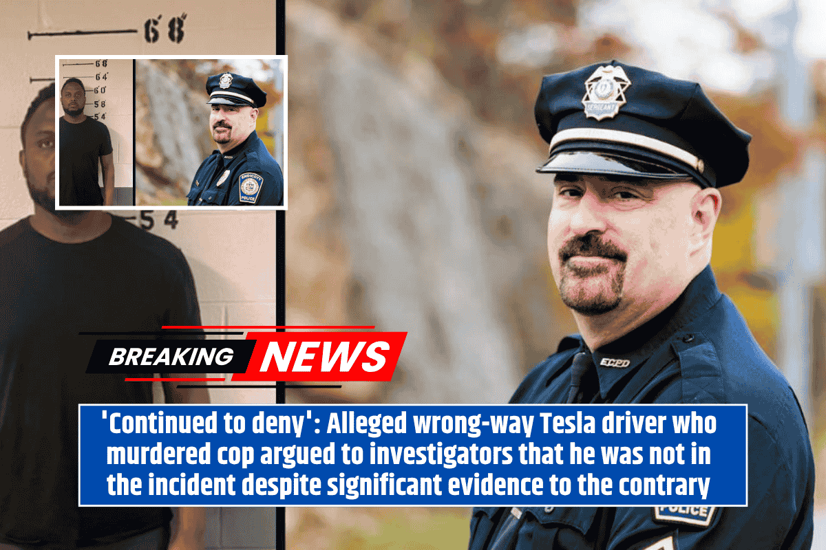 'Continued to deny': Alleged wrong-way Tesla driver who murdered cop argued to investigators that he was not in the incident despite significant evidence to the contrary