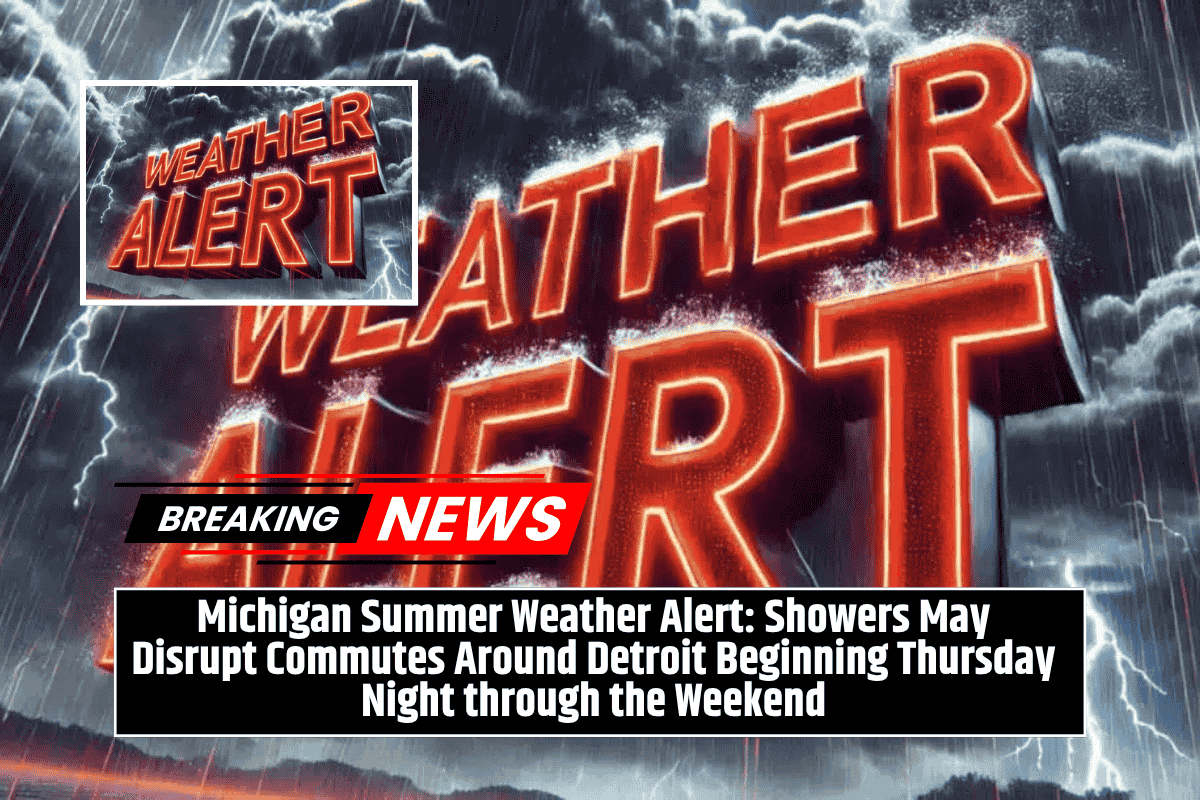Michigan Summer Weather Alert: Showers May Disrupt Commutes Around Detroit Beginning Thursday Night through the Weekend