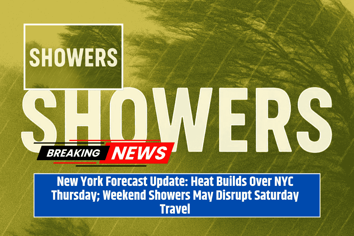 New York Forecast Update: Heat Builds Over NYC Thursday; Weekend Showers May Disrupt Saturday Travel