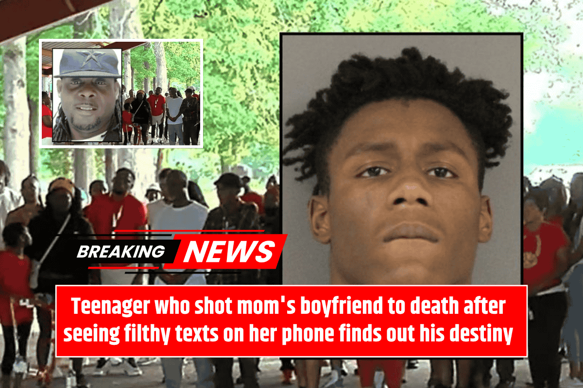 Teenager who shot mom's boyfriend to death after seeing filthy texts on her phone finds out his destiny