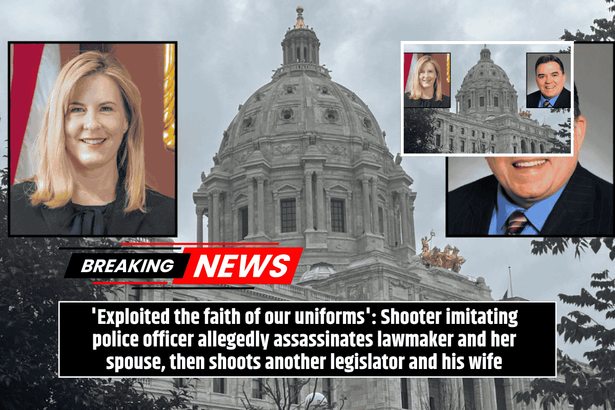 'Exploited the faith of our uniforms': Shooter imitating police officer allegedly assassinates lawmaker and her spouse, then shoots another legislator and his wife