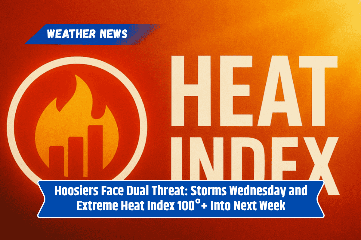 Hoosiers Face Dual Threat: Storms Wednesday and Extreme Heat Index 100°+ Into Next Week