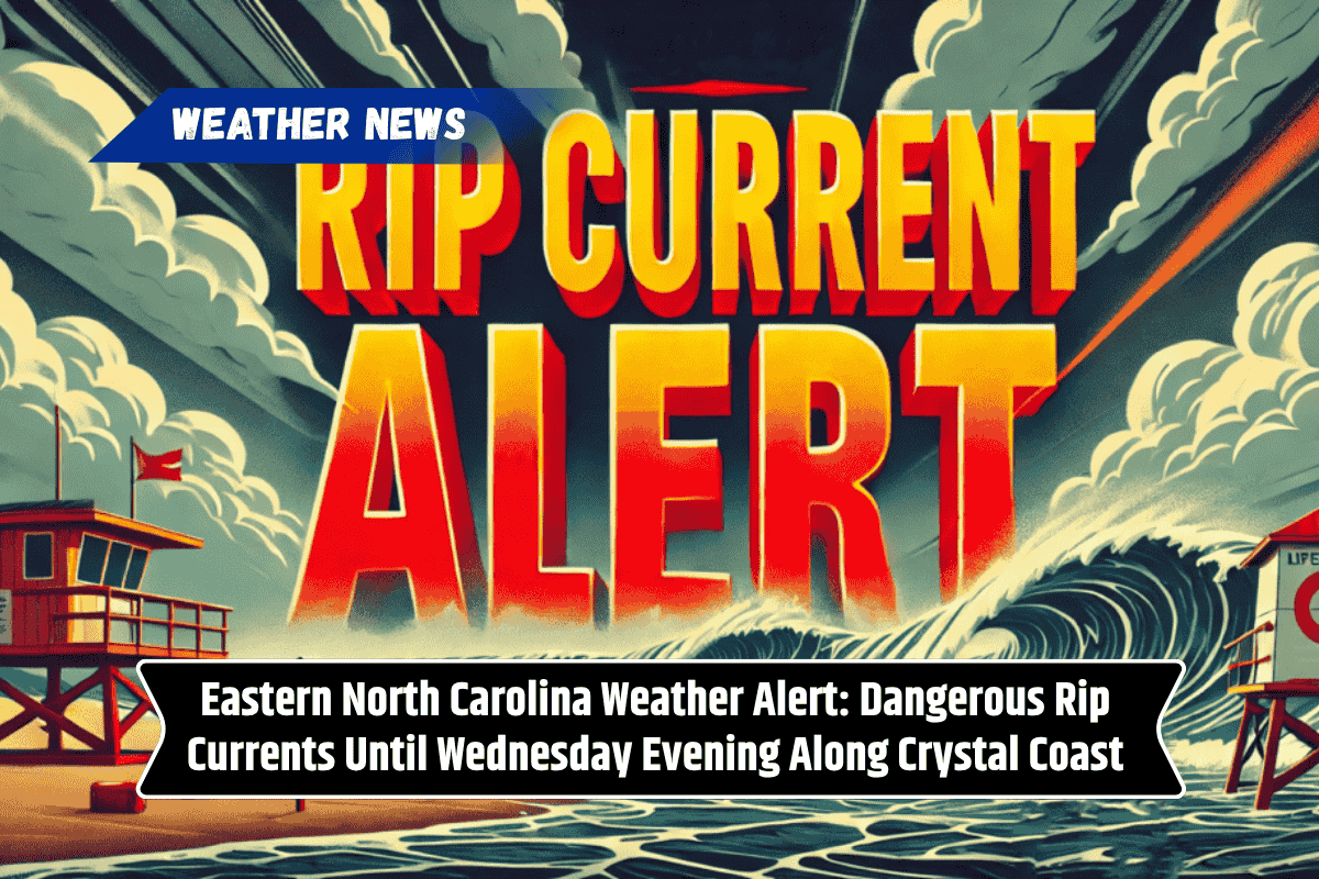 Eastern North Carolina Weather Alert: Dangerous Rip Currents Until Wednesday Evening Along Crystal Coast