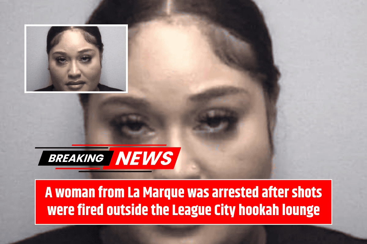 A woman from La Marque was arrested after shots were fired outside the League City hookah lounge