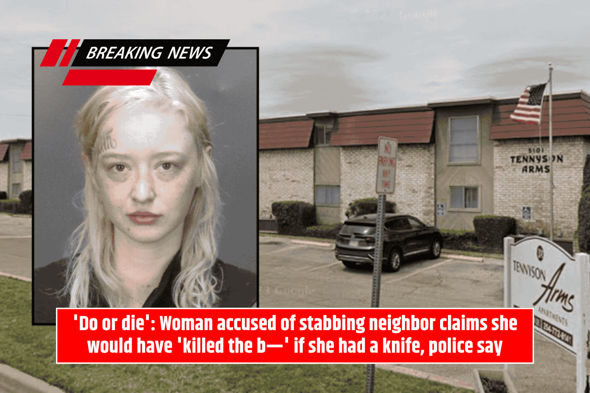 'Do or die': Woman accused of stabbing neighbor claims she would have 'killed the b—' if she had a knife, police say