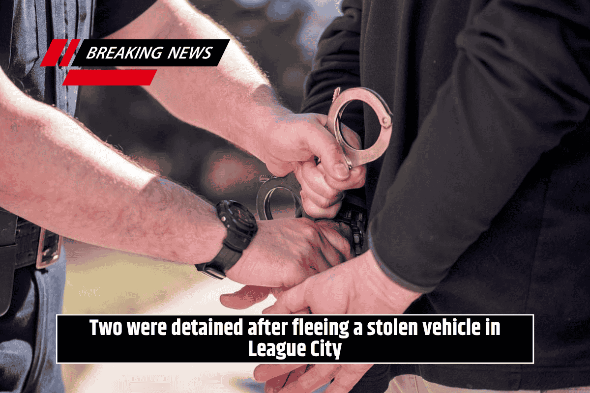 Two were detained after fleeing a stolen vehicle in League City