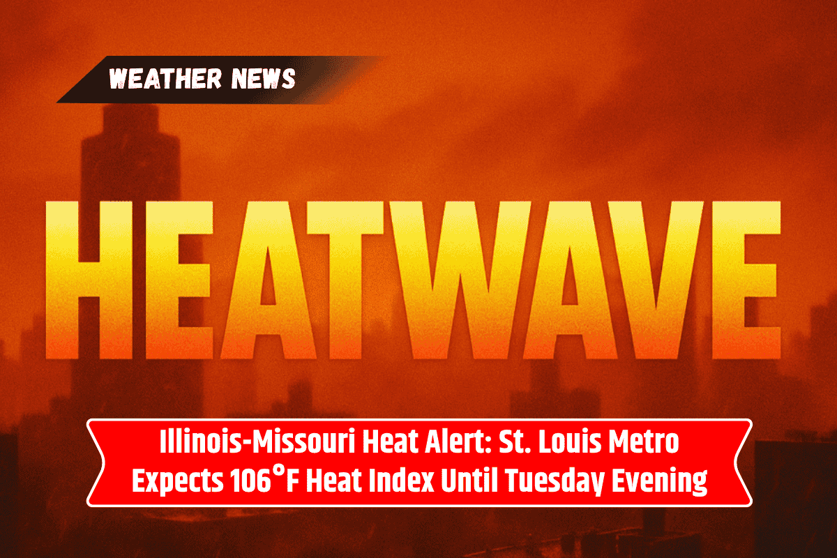 Illinois-Missouri Heat Alert: St. Louis Metro Expects 106°F Heat Index Until Tuesday Evening