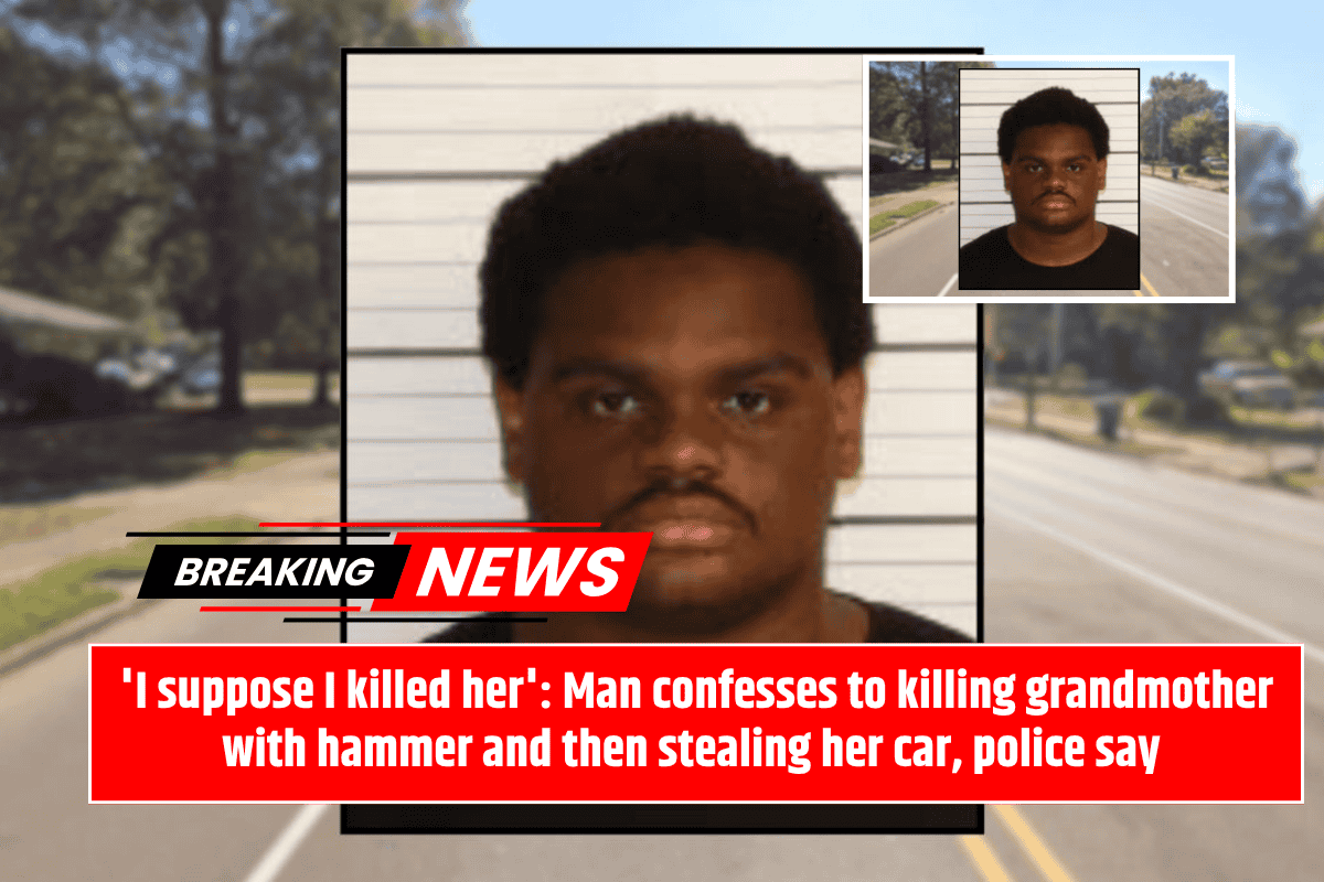 'I suppose I killed her': Man confesses to killing grandmother with hammer and then stealing her car, police say