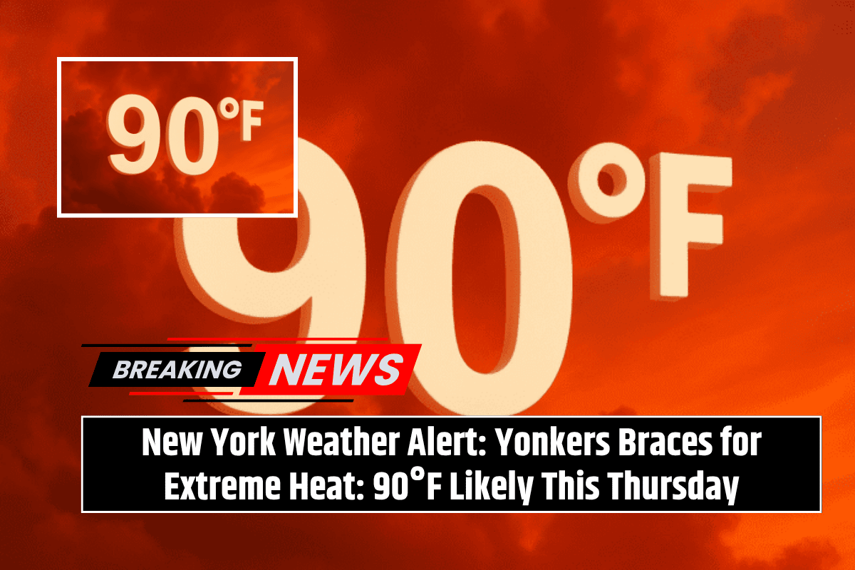 New York Weather Alert: Yonkers Braces for Extreme Heat: 90°F Likely This Thursday