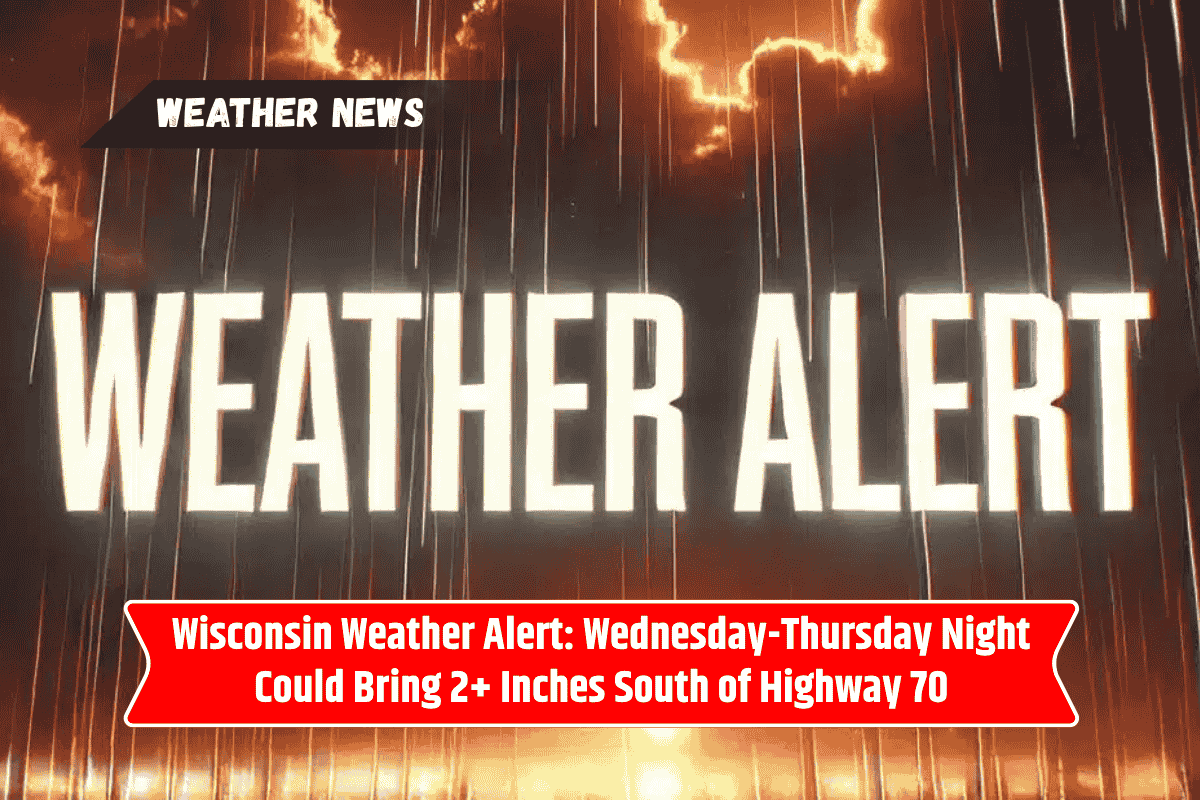 Wisconsin Weather Alert: Wednesday-Thursday Night Could Bring 2+ Inches South of Highway 70