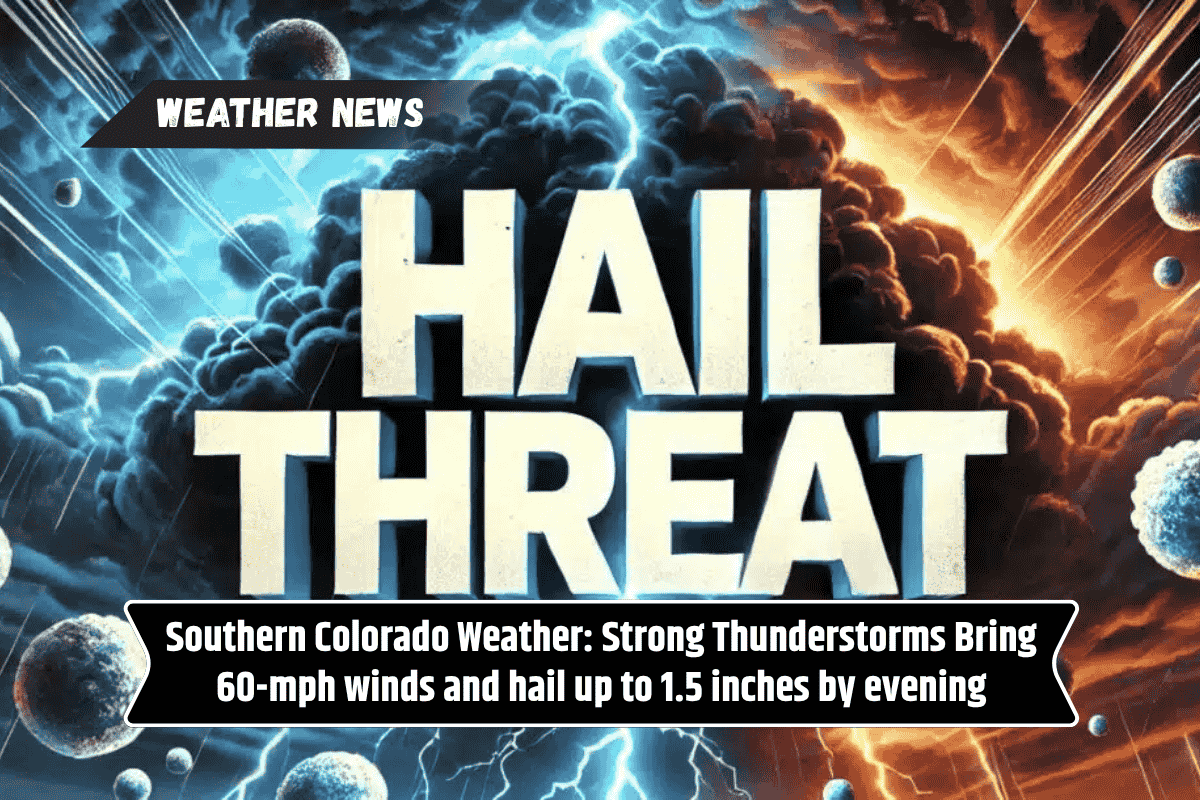 Southern Colorado Weather: Strong Thunderstorms Bring 60-mph winds and hail up to 1.5 inches by evening