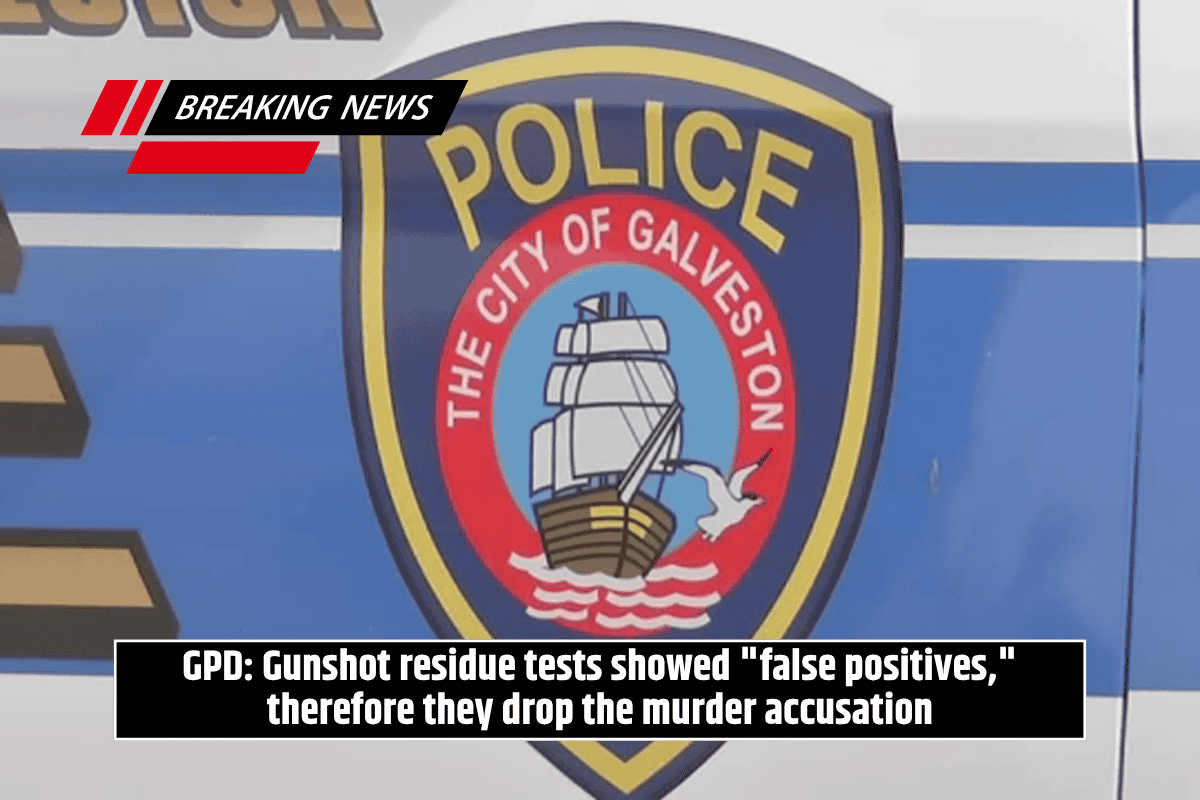 GPD: Gunshot residue tests showed "false positives," therefore they drop the murder accusation