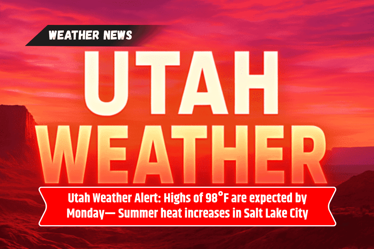 Utah Weather Alert: Highs of 98°F are expected by Monday— Summer heat increases in Salt Lake City