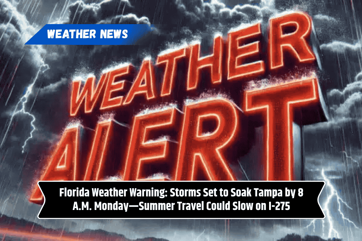 Florida Weather Warning: Storms Set to Soak Tampa by 8 A.M. Monday—Summer Travel Could Slow on I-275