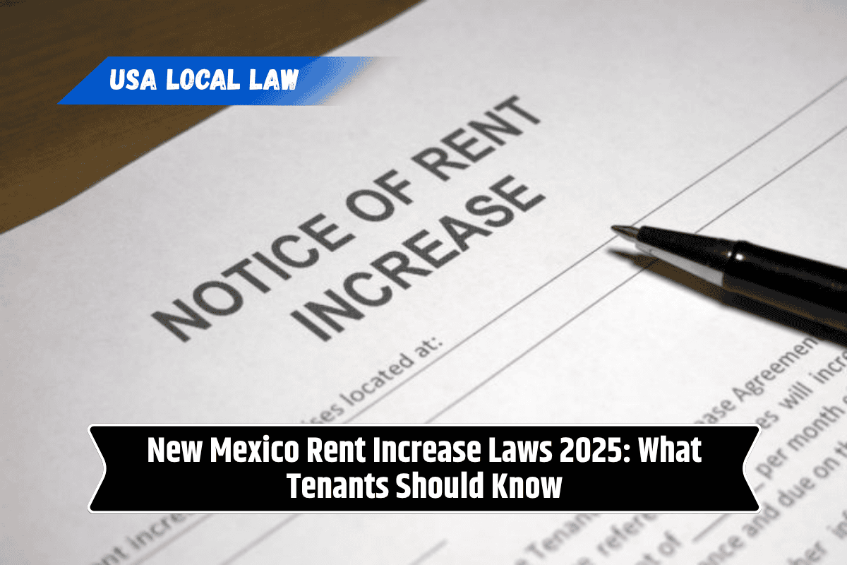 New Mexico Rent Increase Laws 2025: What Tenants Should Know