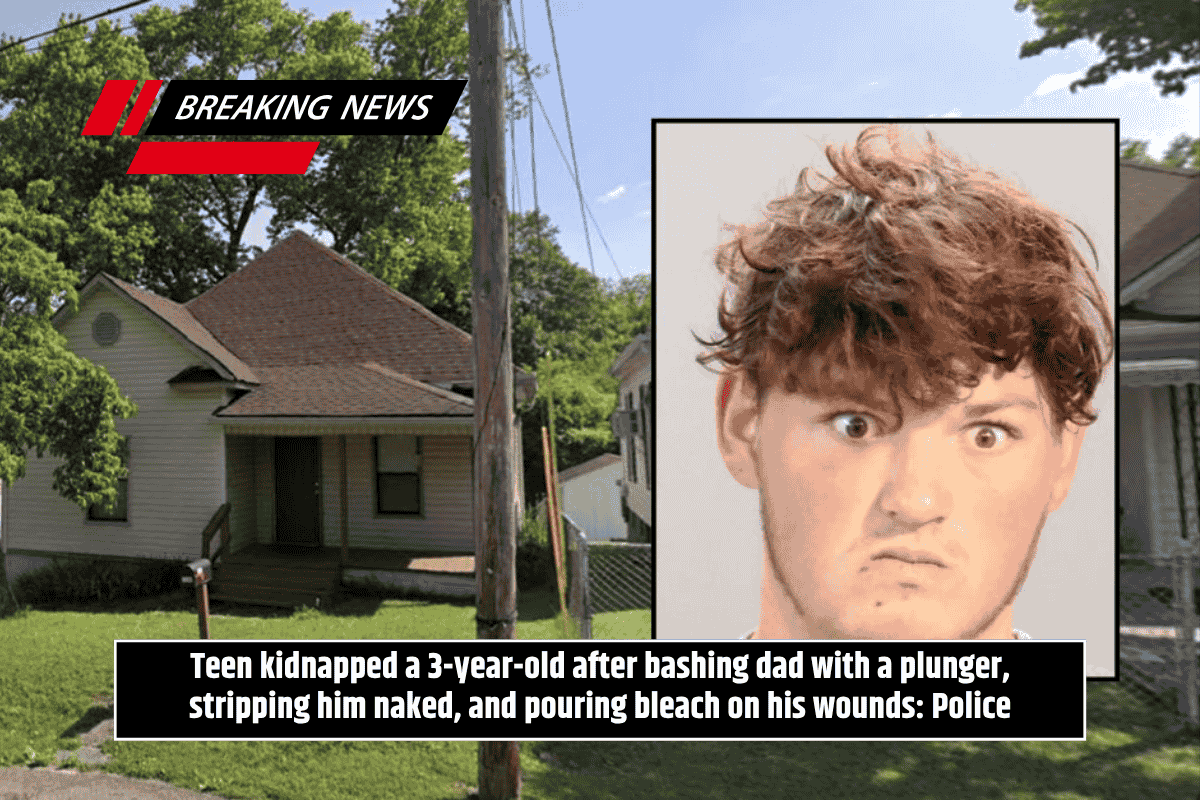 Teen kidnapped a 3-year-old after bashing dad with a plunger, stripping him naked, and pouring bleach on his wounds: Police