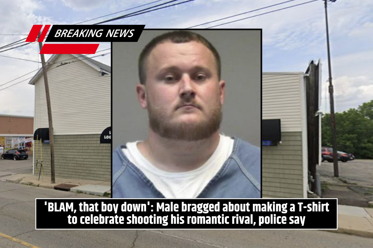 'BLAM, that boy down': Male bragged about making a T-shirt to celebrate shooting his romantic rival, police say