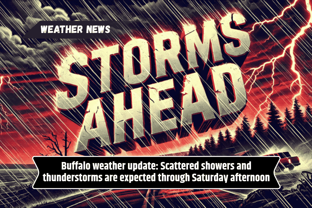 Buffalo weather update: Scattered showers and thunderstorms are expected through Saturday afternoon