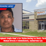 Pregnant Single Mom's Car Stolen During Car Wash, Florida Woman Wrecks It Immediately, Authorities Say