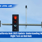 California Rule 2025 Update: Understanding the Right Turn on Red Rule