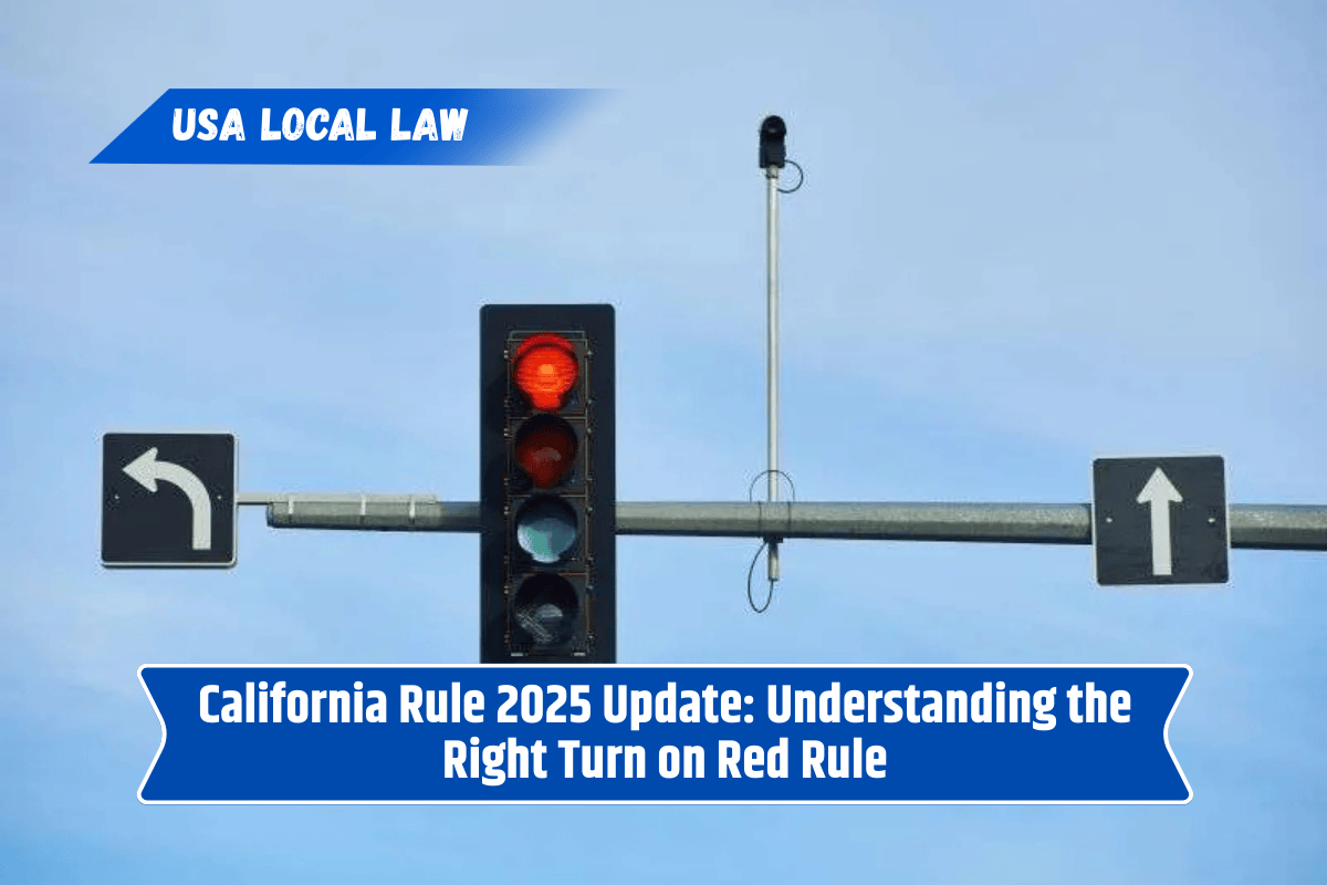 California Rule 2025 Update: Understanding the Right Turn on Red Rule