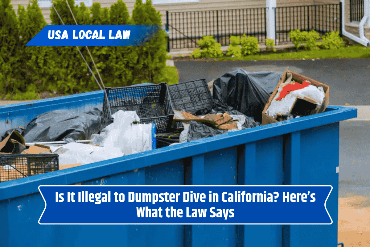 Is It Illegal to Dumpster Dive in California? Here’s What the Law Says