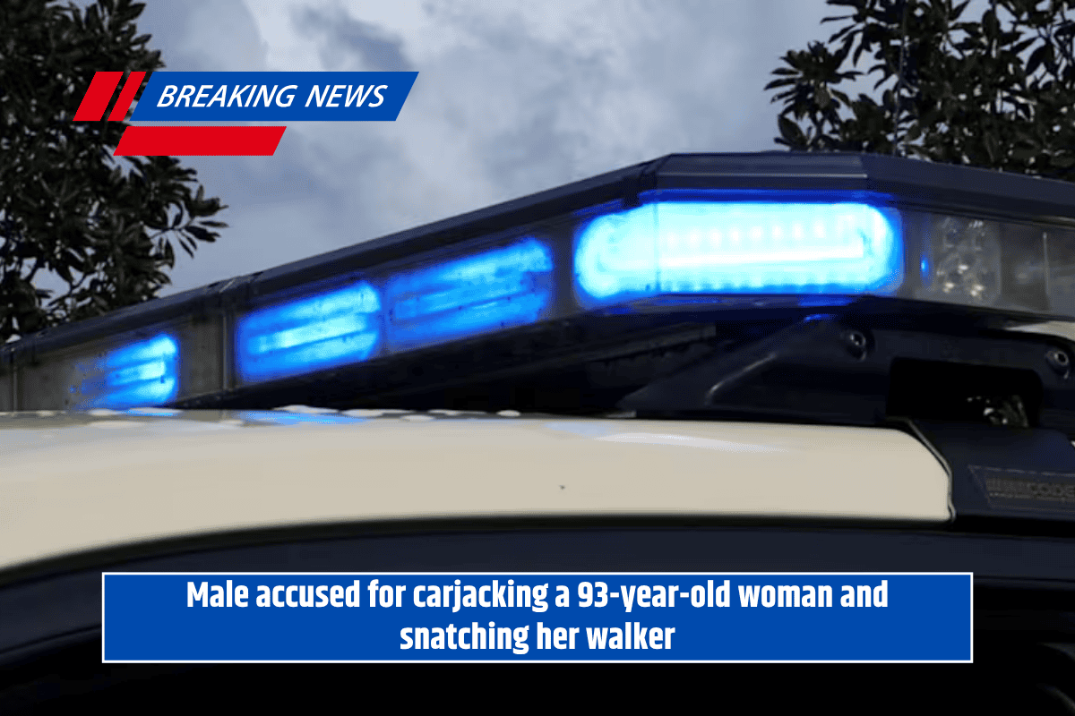 Male accused for carjacking a 93-year-old woman and snatching her walker