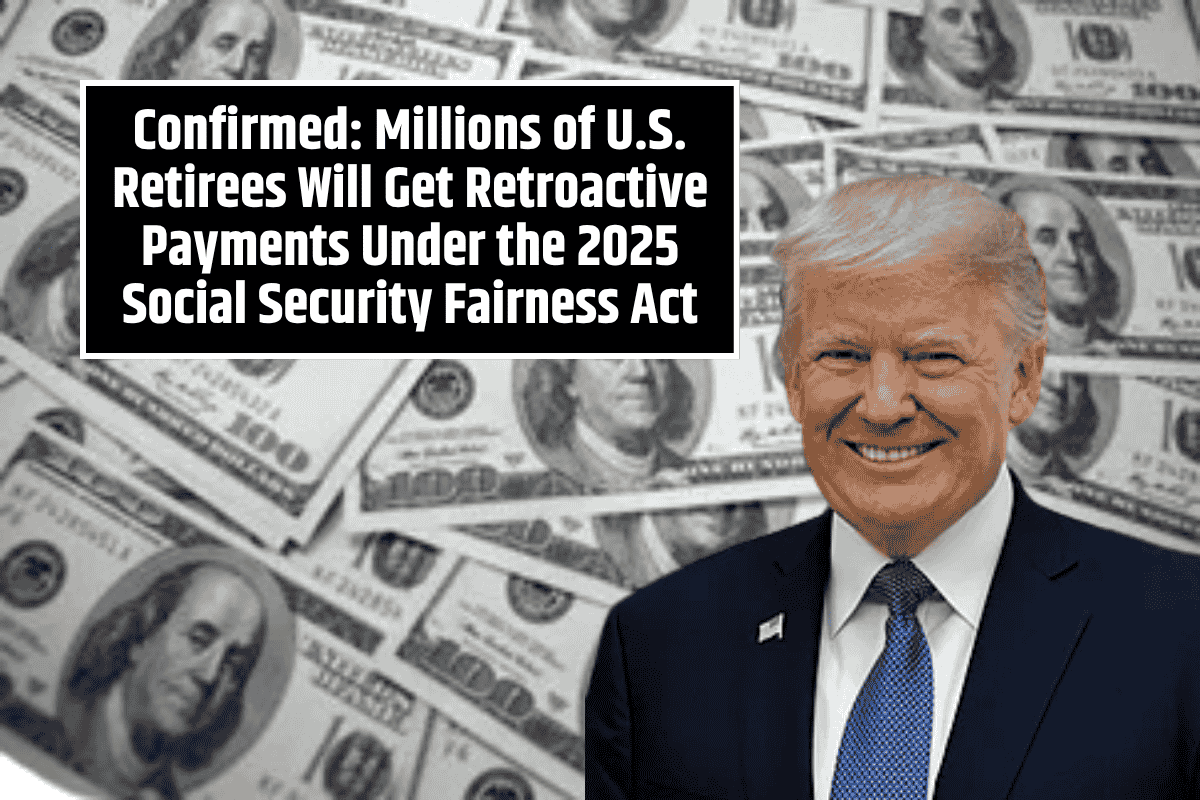 Confirmed: Millions of U.S. Retirees Will Get Retroactive Payments Under the 2025 Social Security Fairness Act