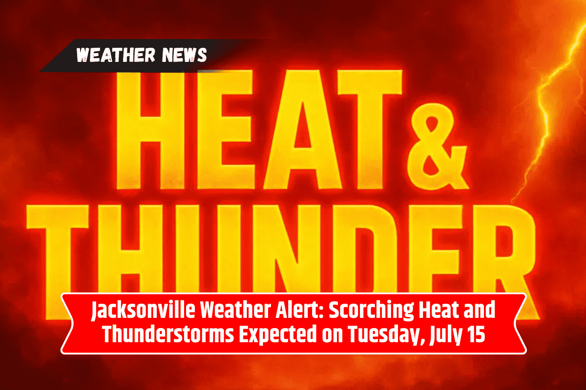 Jacksonville Weather Alert: Scorching Heat and Thunderstorms Expected on Tuesday, July 15