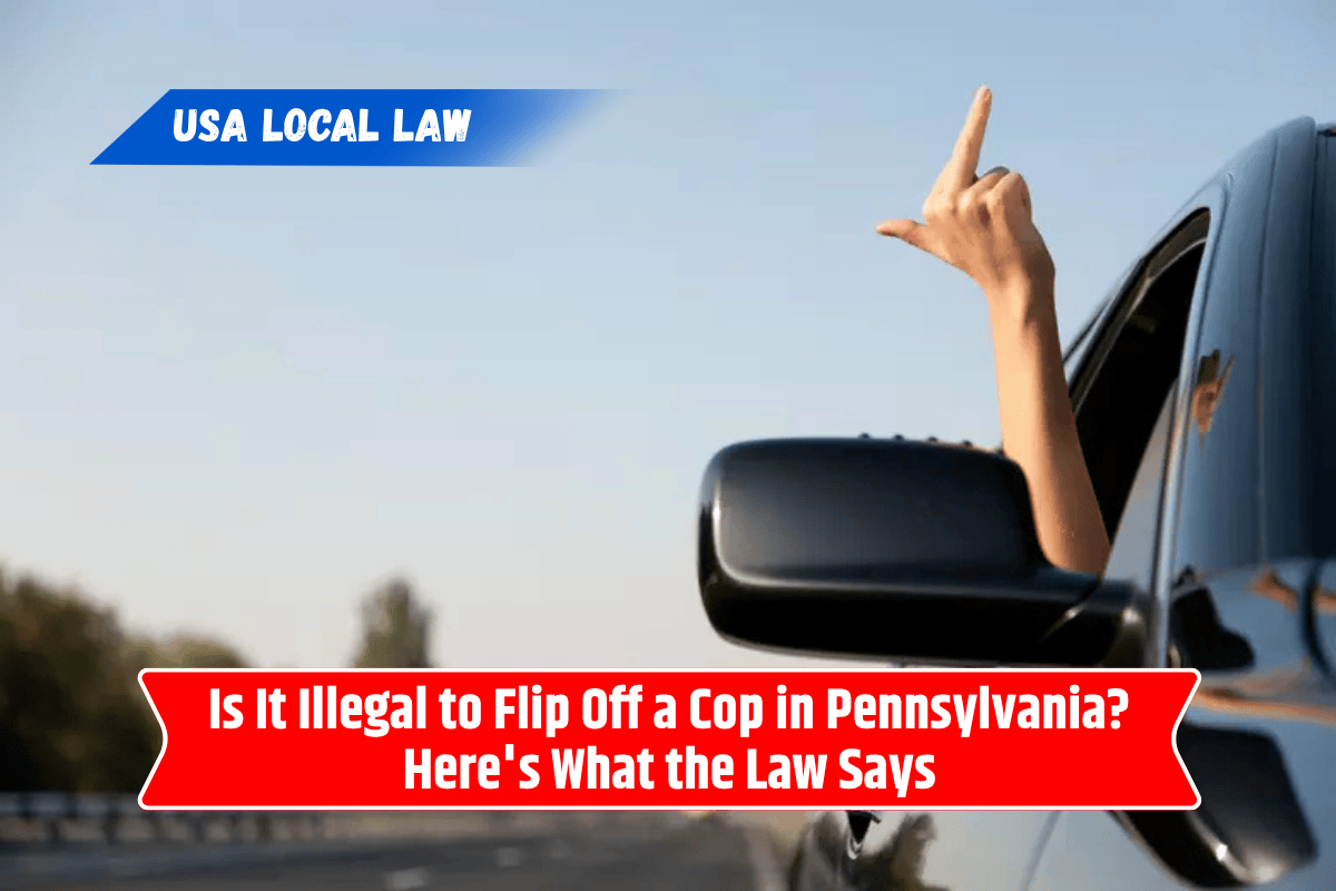 Is It Illegal to Flip Off a Cop in Pennsylvania? Here's What the Law Says