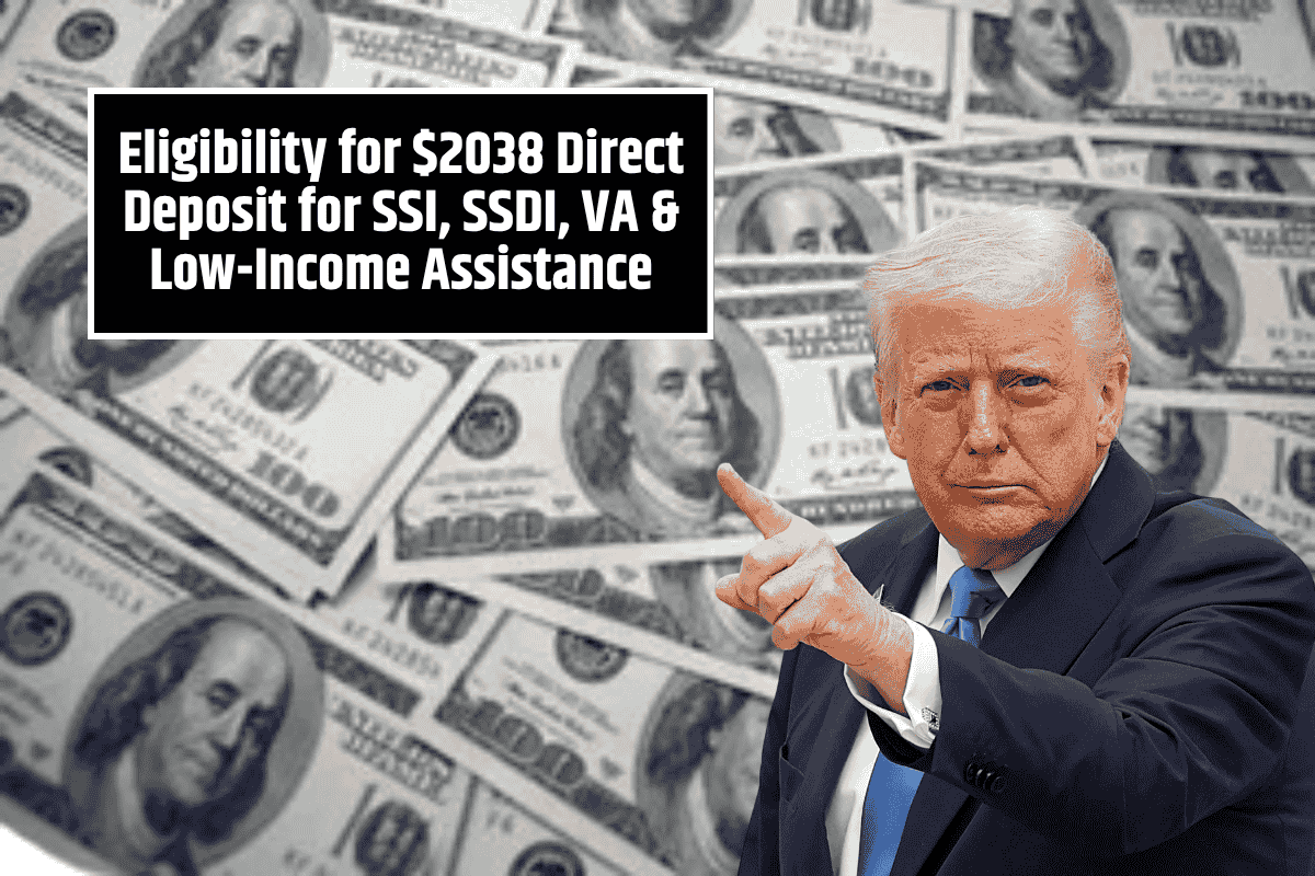 Eligibility for $2038 Direct Deposit for SSI, SSDI, VA & Low-Income Assistance