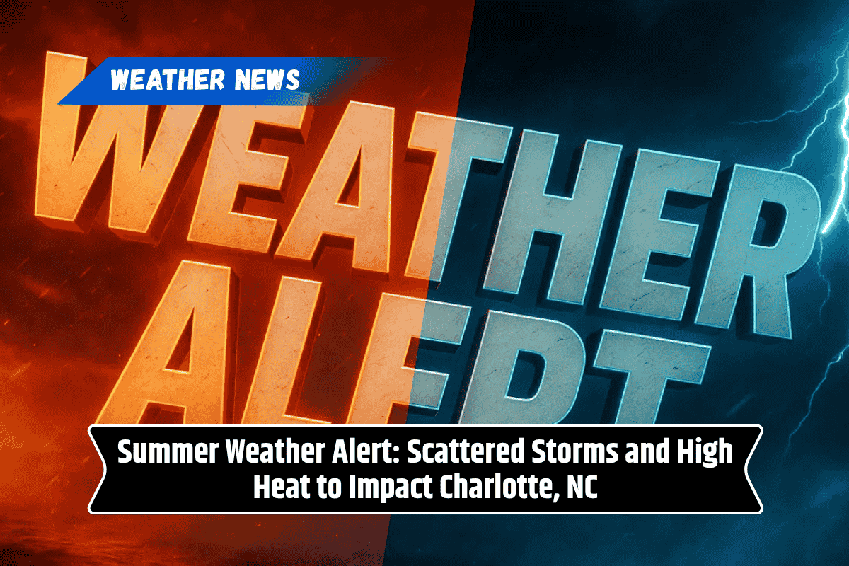 Summer Weather Alert: Scattered Storms and High Heat to Impact Charlotte, NC