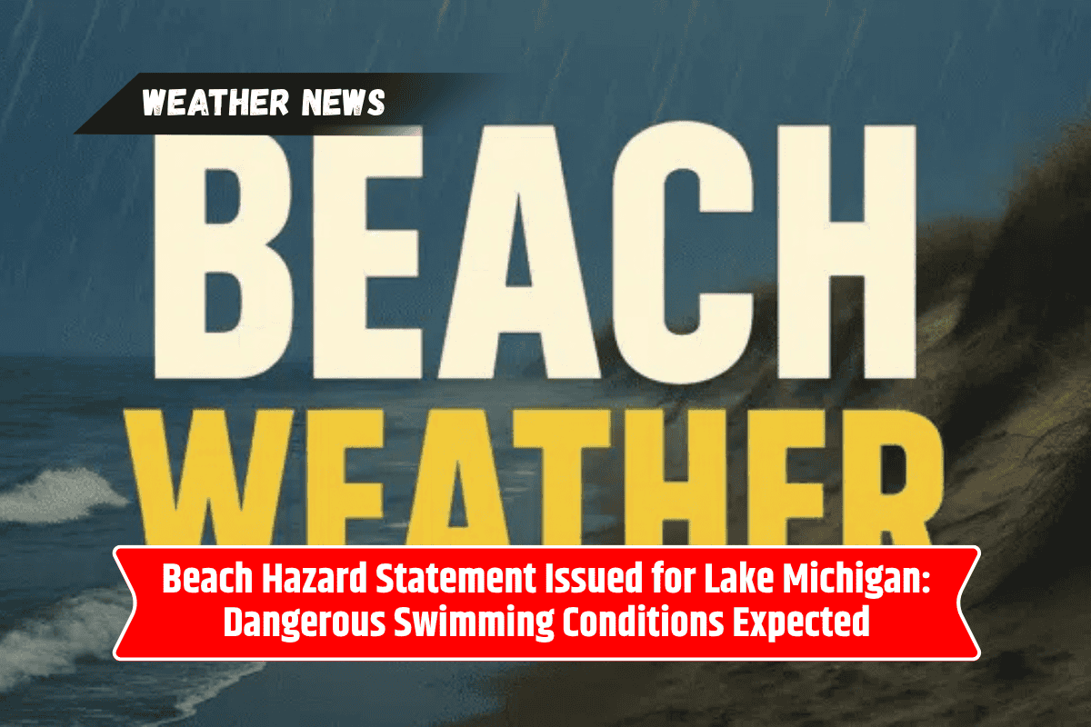 Beach Hazard Statement Issued for Lake Michigan: Dangerous Swimming Conditions Expected