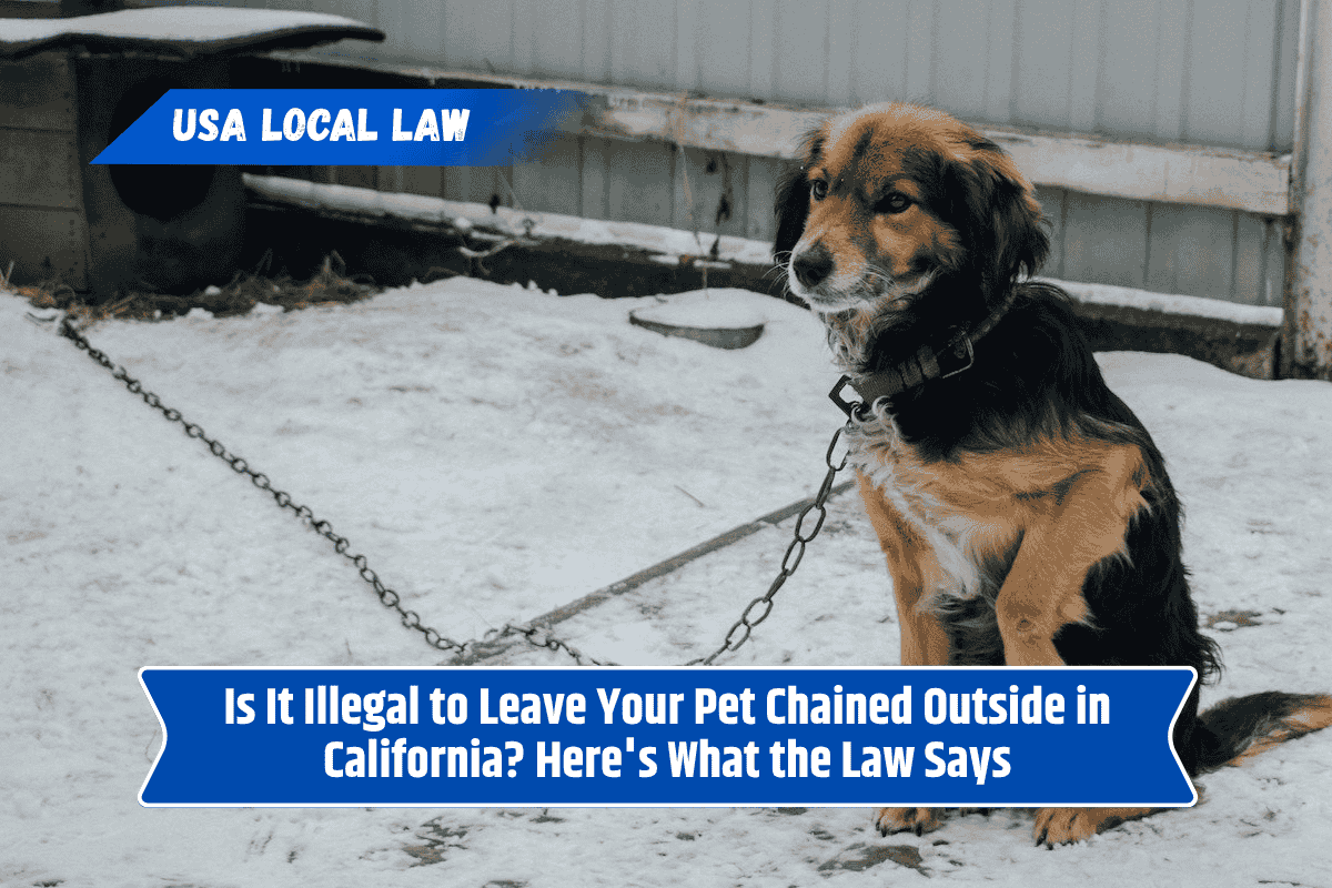 Is It Illegal to Leave Your Pet Chained Outside in California? Here's What the Law Says