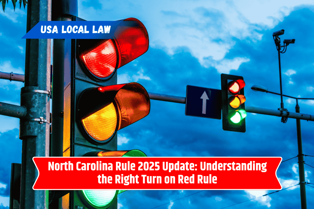 North Carolina Rule 2025 Update: Understanding the Right Turn on Red Rule