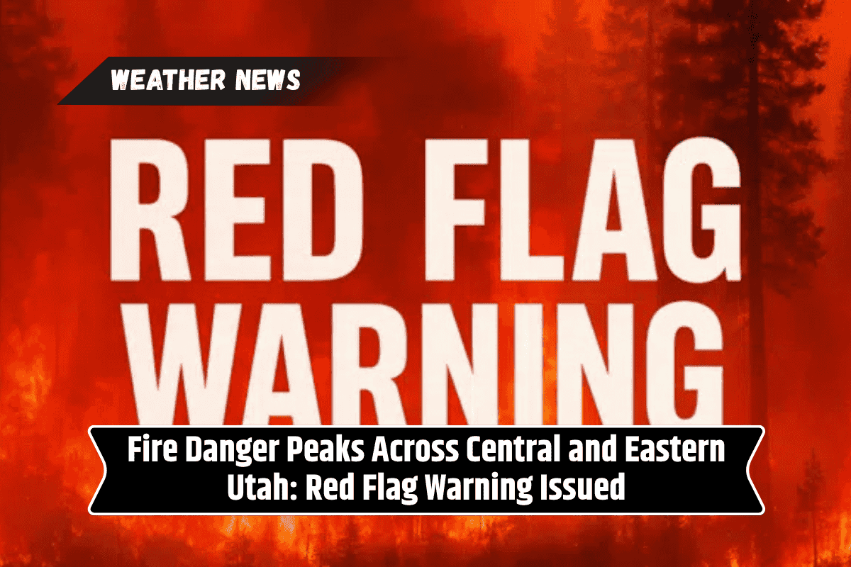 Fire Danger Peaks Across Central and Eastern Utah: Red Flag Warning Issued
