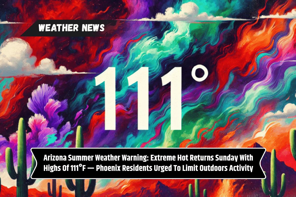 Arizona Summer Weather Warning: Extreme Hot Returns Sunday With Highs Of 111°F — Phoenix Residents Urged To Limit Outdoors Activity