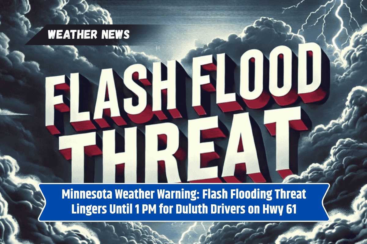 Minnesota Weather Warning: Flash Flooding Threat Lingers Until 1 PM for Duluth Drivers on Hwy 61