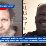 'He's shooting off with in the lobby?': Inmate shoots jail officer with his own pistol during medical clinic visit, hijacks car and flees, authorities say