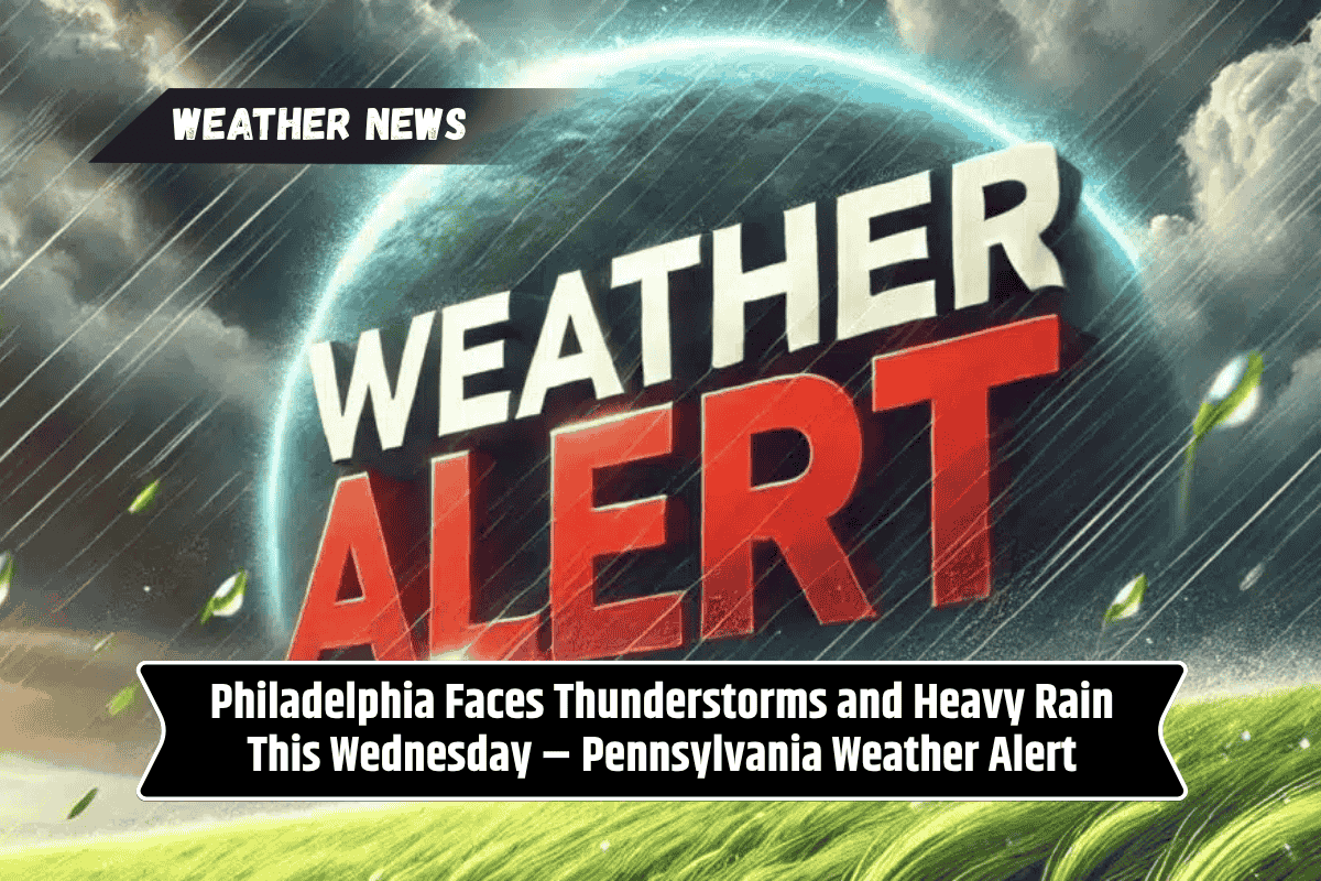 Philadelphia Faces Thunderstorms and Heavy Rain This Wednesday – Pennsylvania Weather Alert