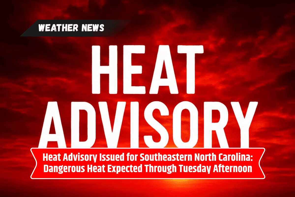 Heat Advisory Issued for Southeastern North Carolina: Dangerous Heat Expected Through Tuesday Afternoon