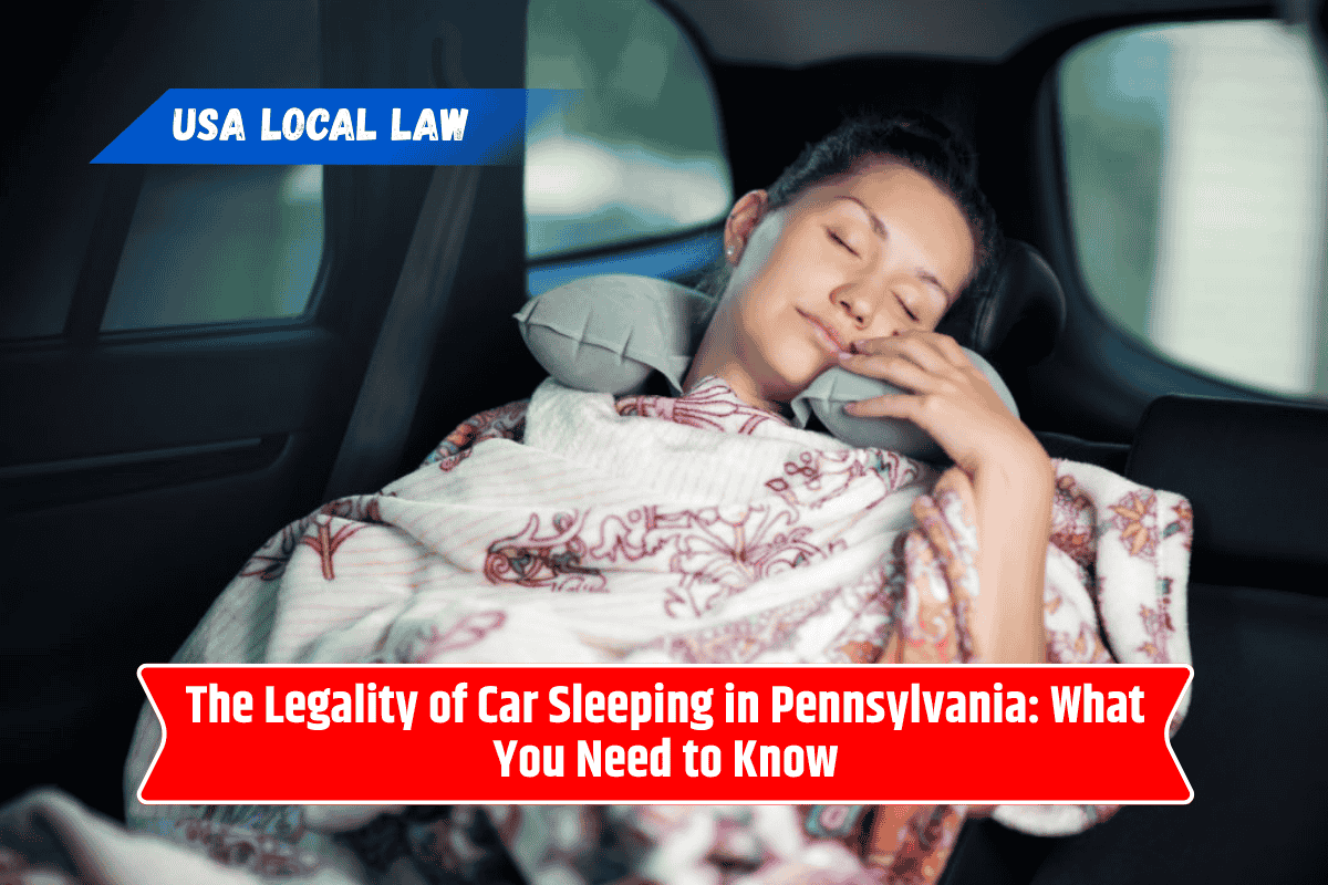 The Legality of Car Sleeping in Pennsylvania: What You Need to Know