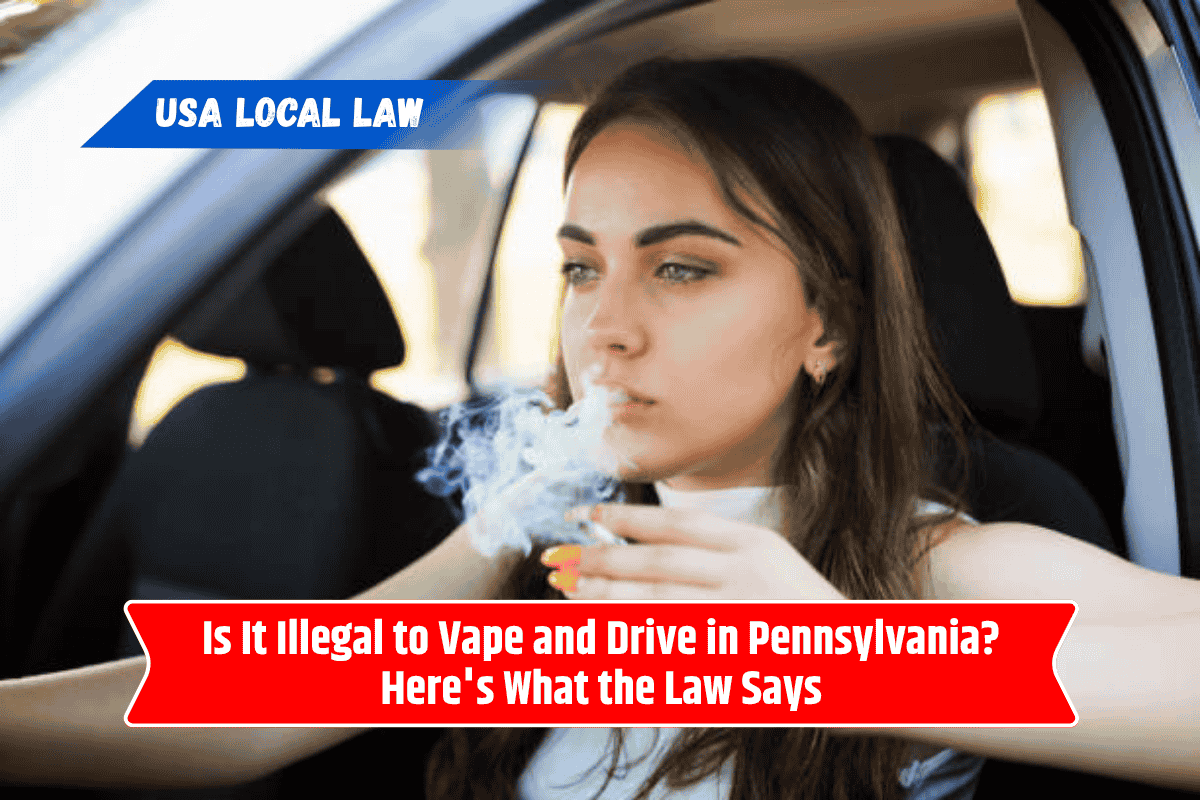 Is It Illegal to Vape and Drive in Pennsylvania? Here's What the Law Says
