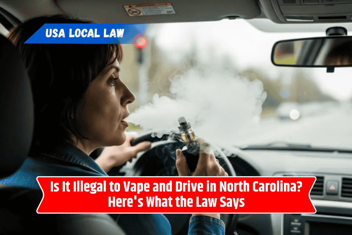 Is It Illegal to Vape and Drive in North Carolina? Here's What the Law Says