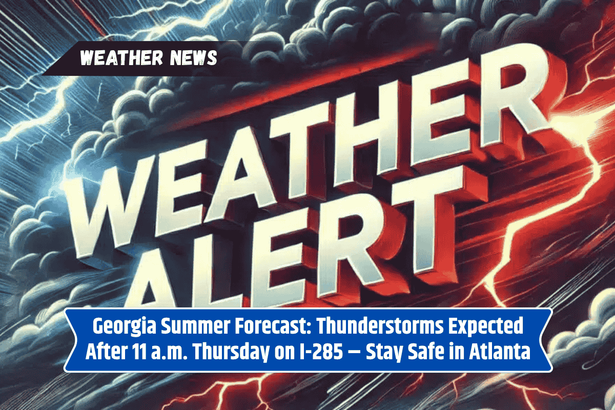 Georgia Summer Forecast: Thunderstorms Expected After 11 a.m. Thursday on I-285 – Stay Safe in Atlanta