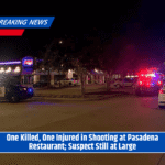 One Killed, One Injured in Shooting at Pasadena Restaurant; Suspect Still at Large