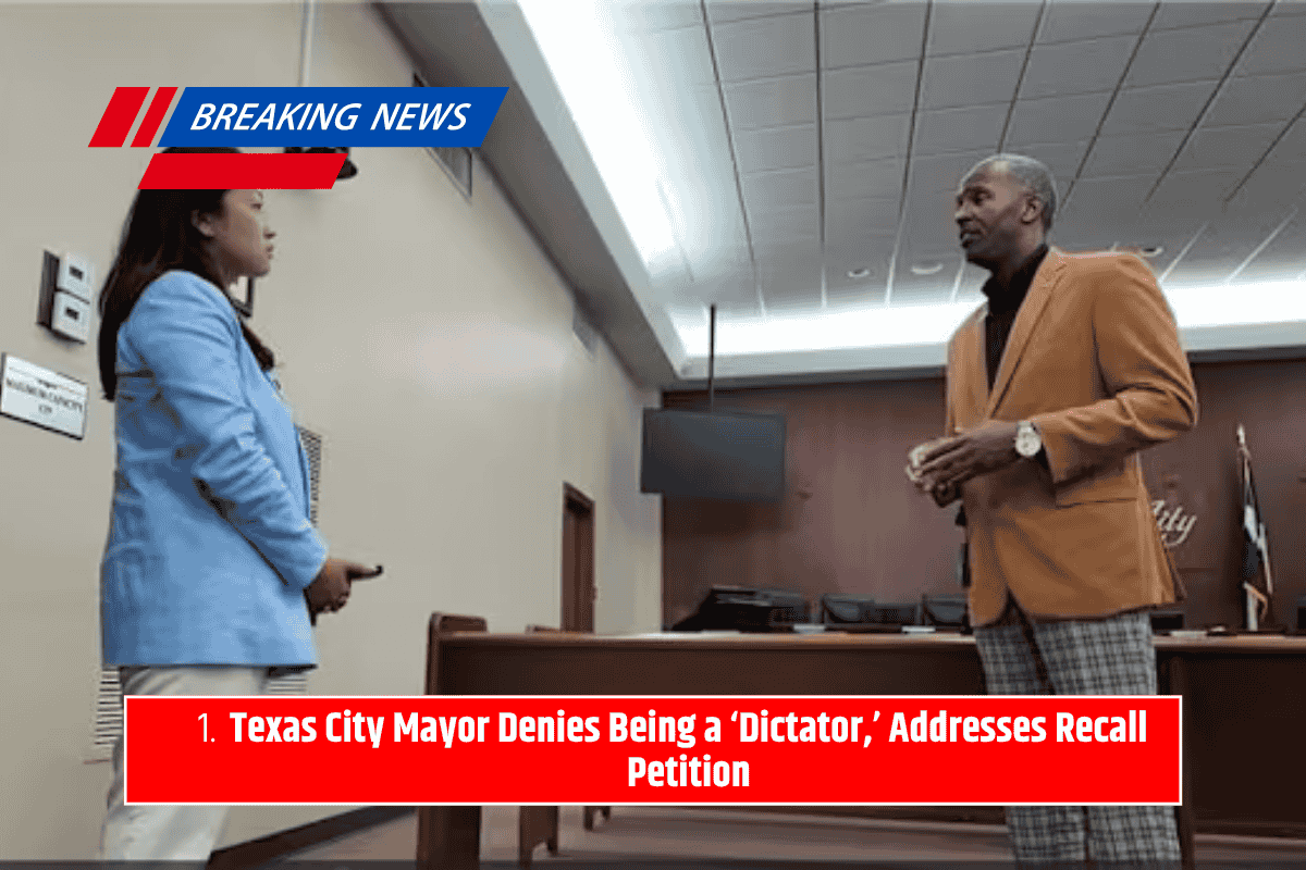 Texas City Mayor Denies Being a ‘Dictator,’ Addresses Recall Petition