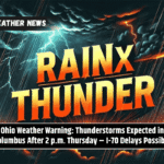 Ohio Weather Warning: Thunderstorms Expected in Columbus After 2 p.m. Thursday – I-70 Delays Possible