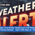Summer Storm Warning: Thunderstorms to Hit Pittsburgh Thursday Afternoon – Expect Traffic Delays on I-376
